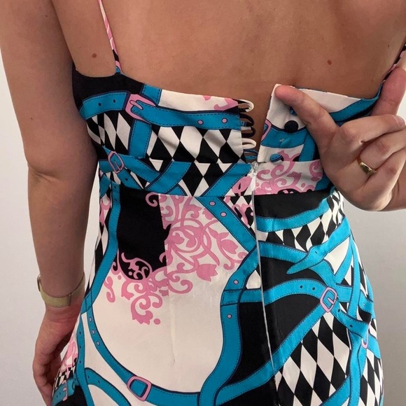 LEONA EDMISTON • Vintage MIDI Dress 100% Italian Silk - Never Worn - Picture 3 of 4